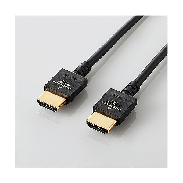 ELECOM DH-HDP14EY10BK HDMI�P�[�u��/ Premium/ ���炩/ 1.0m/ �u���b�N