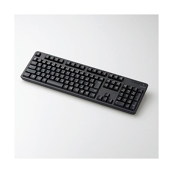 ELECOM TK-FDM106TBK �����L�[�{�[�h/ �����u������/ �t���T�C�Y/ �u���b�N