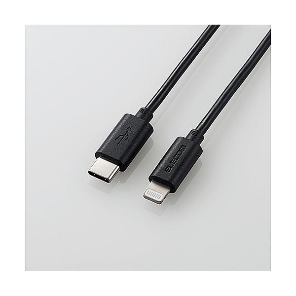 ELECOM MPA-CL05BK USB-C to LightningP[u/ X^_[h/ 0.5m/ ubN