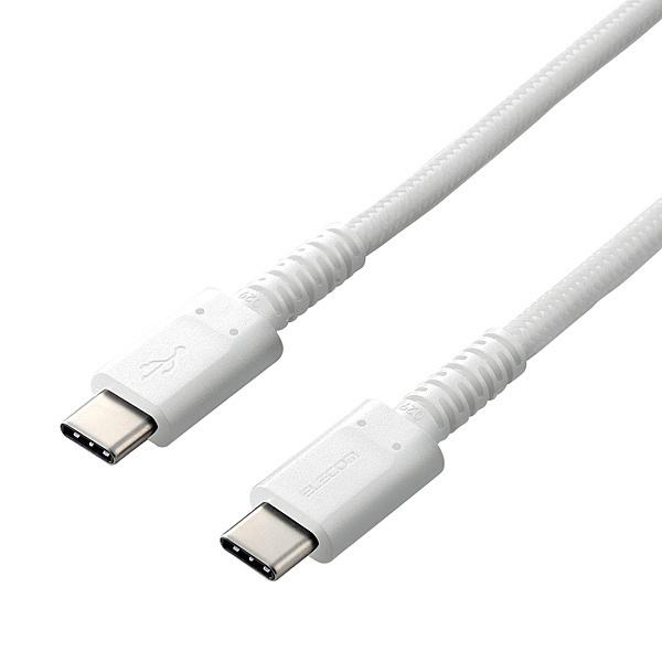 ELECOM MPA-CCS12PNWH X}zE^ubgpUSBP[u/ USB(C-C)/ ϋv/ USB Power DeliveryΉ/ Fؕic