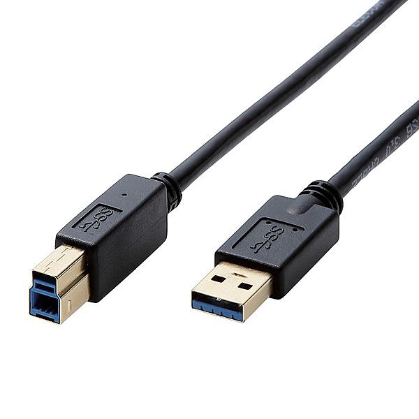 ELECOM DH-AB3N20BK USB3.0P[u/ A-B^Cv/ 2.0m/ ubN