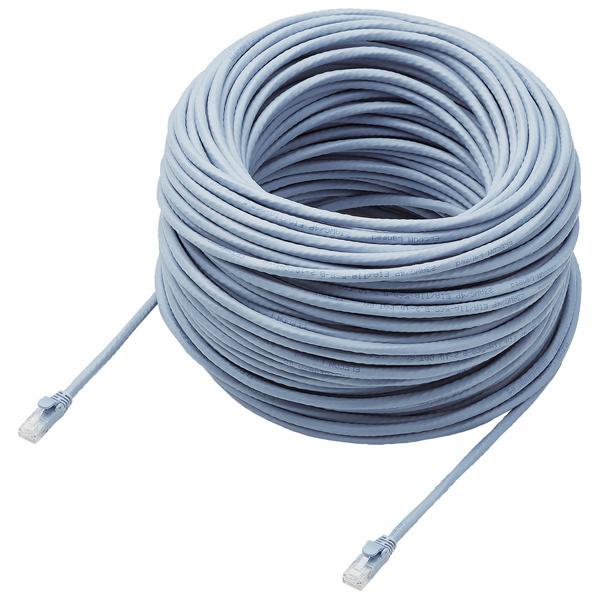 ELECOM LD-GPAT/BU70/RS LANP[u/ CAT6AΉ/ EU RoHSwߏ/ c܂h~Jo[/ ȈՃpbP[Wdl/ 70m/c