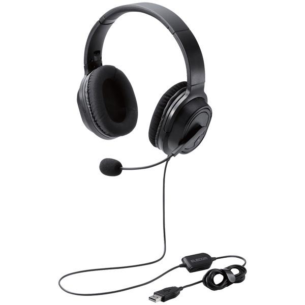 ELECOM HS-HP30UBK I[o[wbh^CvwbhZbg/ / USB/ 40mmhCo/ ubN