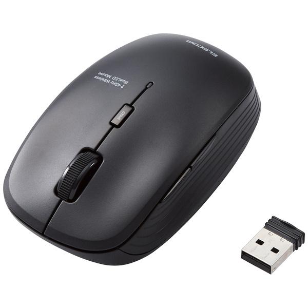ELECOM M-BL21DBKBK BlueLED�}�E�X/ ����/ 5�{�^��/ �R��/ �u���b�N