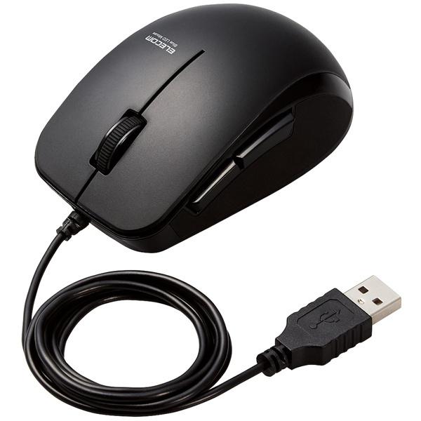 ELECOM M-BL28UBKBK BlueLED�}�E�X/ �L��/ 5�{�^��/ �T�C�h���o�[/ �R��/ �u���b�N