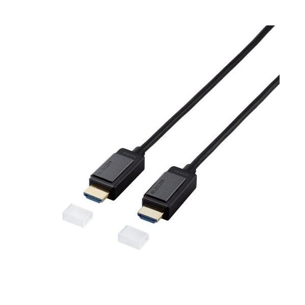 ELECOM DH-HDLOA10BK ����HDMI�P�[�u��/ �A�N�e�B�u�I�v�e�B�J��/ 4K�Ή�/ �����d�^�C�v/ 10m
