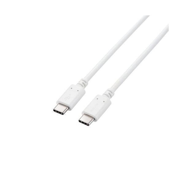ELECOM U2C-CC5PC20NWH USB2.0P[u/ C-C^Cv/ Fؕi/ USB Power DeliveryΉ/ 5Ao/ 100W/ RpNgRlN^c