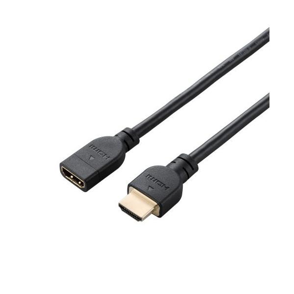 ELECOM DH-HDEX10BK HDMI�����P�[�u��/ 4K60P�Ή�/ 1.0m/ �u���b�N