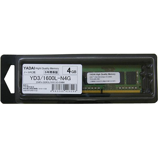 _C YD3/1600L-N4G DDR3 PC3-12800 1.35V 4GB SO-DIMM 204pin