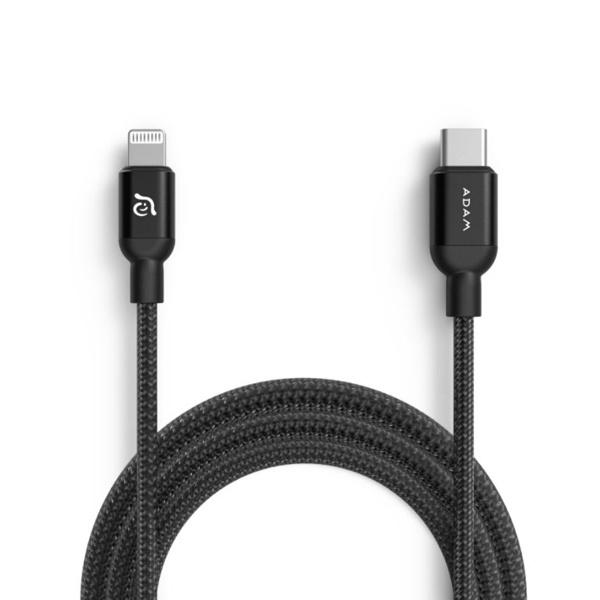 ADAM Elements ACBADCL300BBK PeAk II C300B USB-C to Lightning �ϋv�P�[�u�� 300cm �u���b�N