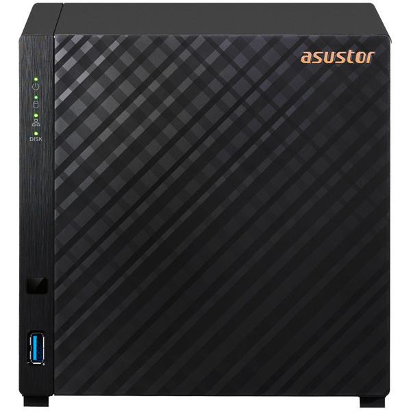 ASUSTOR AS1104T DRIVESTOR 4 NAS 4xC Realtek RTD1296 NAbhRA 1.4GHz 1GB DDR4 2.5 Gigabit Ethernet (2.5G/ 1G/ 100M) x 1 USBc