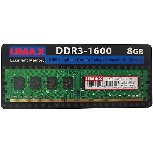 UMAX UM-DDR3S-1600-8GB fXNgbvPCp[ UDIMM DDR3-1600 8GB 1g
