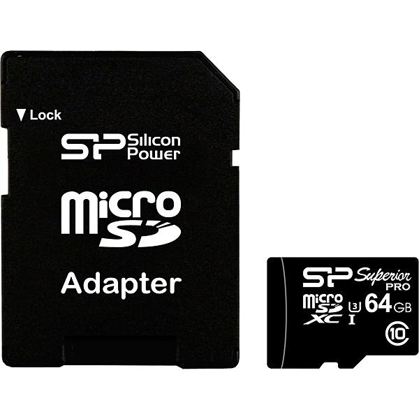 VRp[ SP064GBSTXDU3V10SP  (UHS-1Ή) microSDXCJ[h 64GB Class10 UHS Class3 Ǎ90MB/ s 80Mc