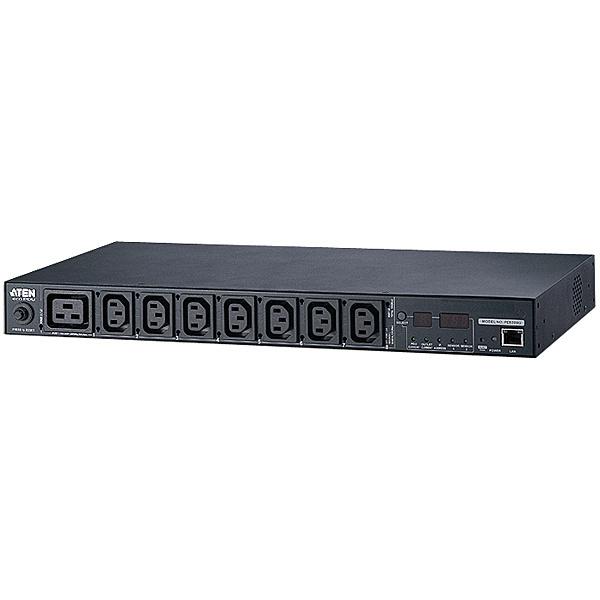 ATEN PE5208B �v���@�\���� �����x�Z���T�[�Ή� 1U�^�C�v8�|�[�geco PDU (IEC 200V 20A)