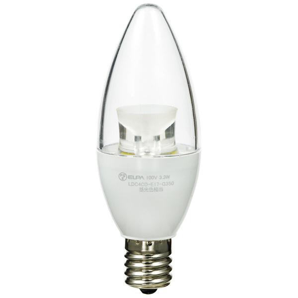ELPA LDC4CD-E17-G350 LED�d�� �V�����f���A�� E17 D�F