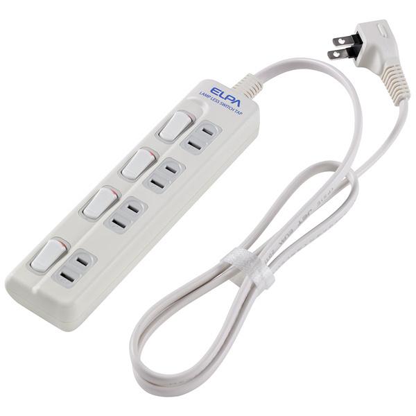 ELPA WLS-410EB(W) �����v���X�^�b�v 4�� 1m �z���C�g