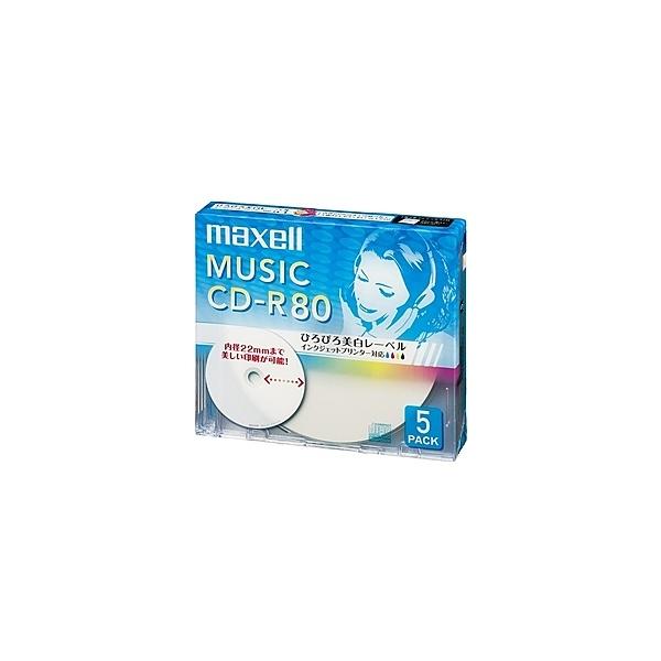 Maxell CDRA80WP.5S ypCD-R 80 Chvg[x zCg 5pbN 15mmvP[X