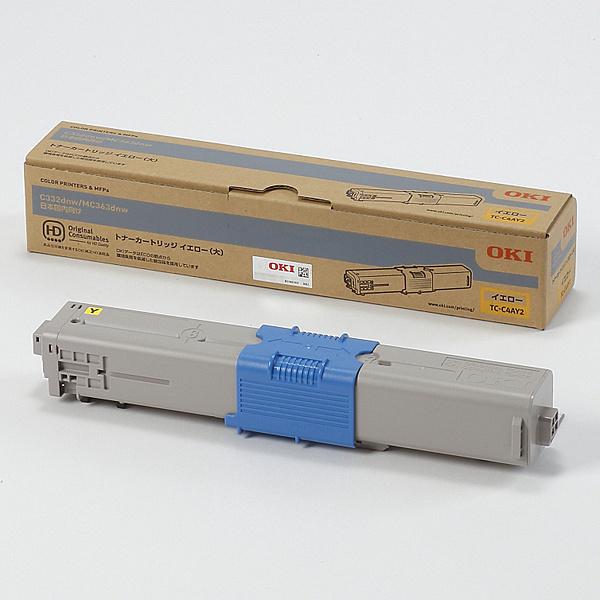 OKI TC-C4AY2 トナーカートリッジ(大) イエロー (MC363dnw/ C332dnw
