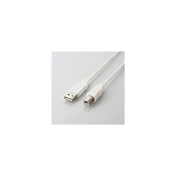 ELECOM USB2-ECO50WH EU RoHS�w�ߏ��� USB2.0�P�[�u�� AB�^�C�v/ 5.0m(�z���C�g)