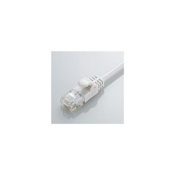 ELECOM LD-GPY/WH15 CAT6���� Gigabit���炩LAN�P�[�u�� 15m(�z���C�g)