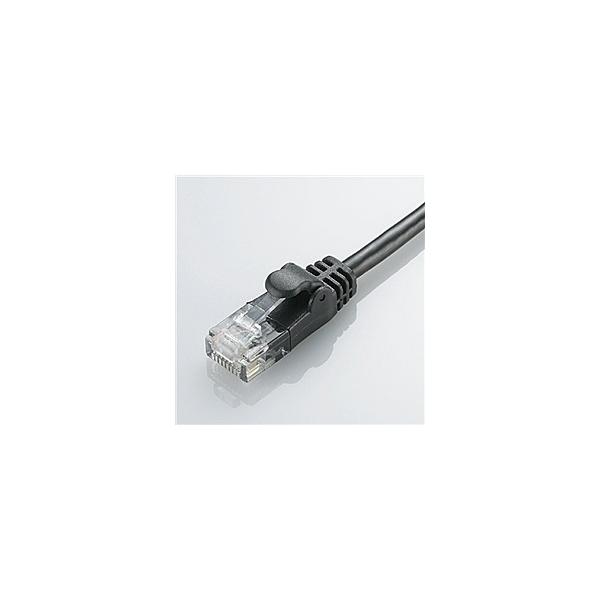 ELECOM LD-GPY/BK15 CAT6���� Gigabit���炩LAN�P�[�u�� 15m(�u���b�N)