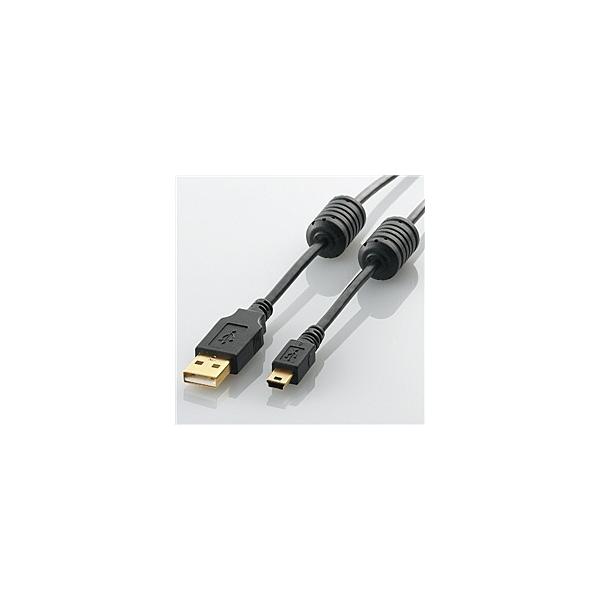 ELECOM U2C-MF30BK USB2.0P[u/ tFCgRAt A-miniB^Cv/ 3.0m(ubN)