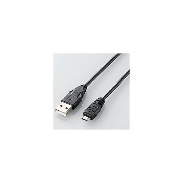 ELECOM U2C-AMB015BK X}[gtHΉMicro-USB(A-MicroB)P[u/ 0.15m/ ubN