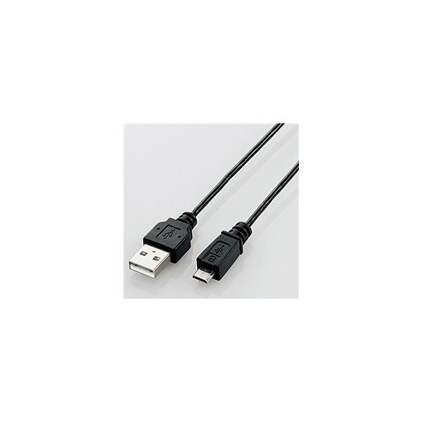 ELECOM U2C-AMBX05BK X}[gtHΉɍMicro-USB(A-MicroB)P[u/ 0.5m/ ubN