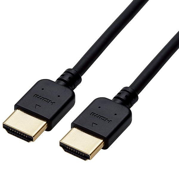 ELECOM CAC-HD14EY10BK HDMI�P�[�u��/ �C�[�T�l�b�g�Ή�/ ���炩/ Ver.1.4/ 1.0m/ �u���b�N