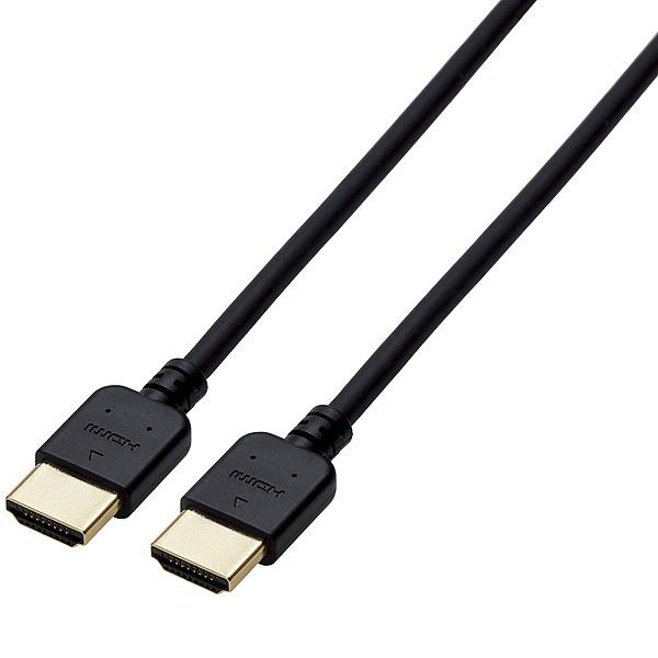 ELECOM CAC-HD14EY15BK HDMI�P�[�u��/ �C�[�T�l�b�g�Ή�/ ���炩/ Ver.1.4/ 1.5m/ �u���b�N