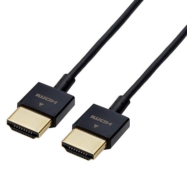 ELECOM CAC-HD14US15BK HDMI�P�[�u��/ �E���g���X����/ �C�[�T�l�b�g�Ή�/ 1.5m