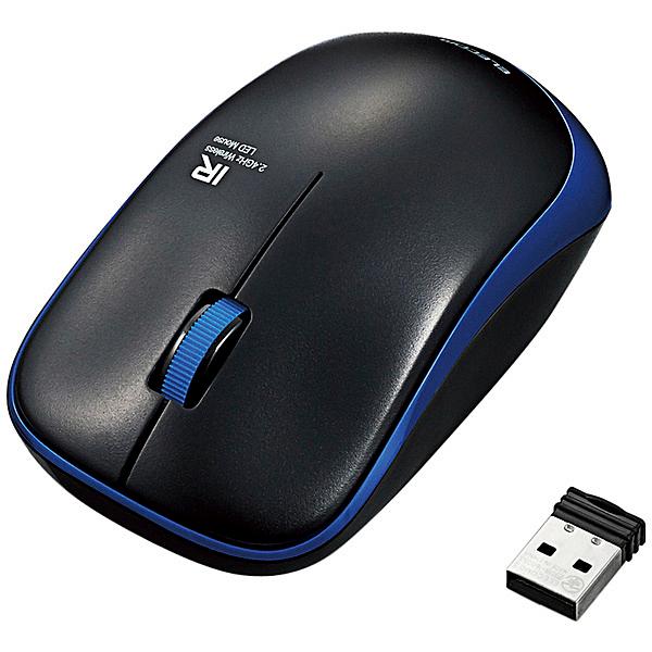 ELECOM M-IR07DRBU IR�}�E�X/ ENELO�V���[�Y/ ����/ 3�{�^��/ �ȓd��/ �u���[