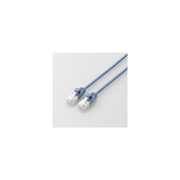 ELECOM LD-GPAYT/BU100 ���炩LAN�P�[�u��/ CAT6A/ �ܐ܂�h�~/ 10m/ �u���[