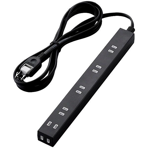 ELECOM T-NSLK-2630BK �L�X�^�b�v/ ���K�[�h/ 6��/ 3.0m/ �u���b�N