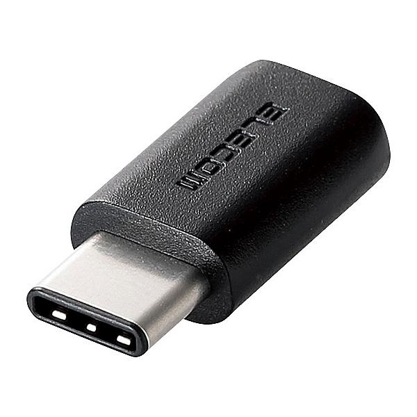 ELECOM TB-MBFCMADBK ^ubgpUSB2.0ϊA_v^/ Type-C - microBX/ ubN