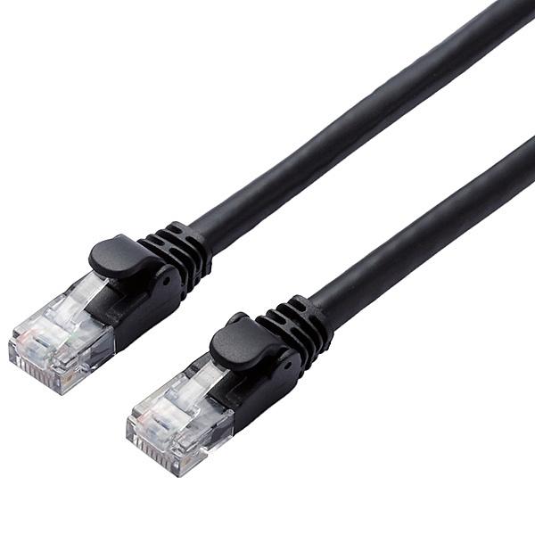 ELECOM LD-GPA/BK5 LAN�P�[�u��/ CAT6A����/ �X�^���_�[�h/ 5m/ �u���b�N