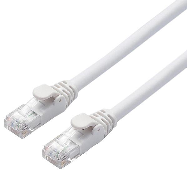 ELECOM LD-GPA/WH10 LAN�P�[�u��/ CAT6A����/ �X�^���_�[�h/ 10m/ �z���C�g