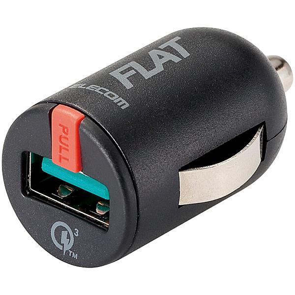 ELECOM MPA-CCUQ03BK �V�K�[�`���[�W���[/ 1USB�|�[�g/ �R���p�N�g/ Quick Charge 3.0�Ή�/ �u���b�N