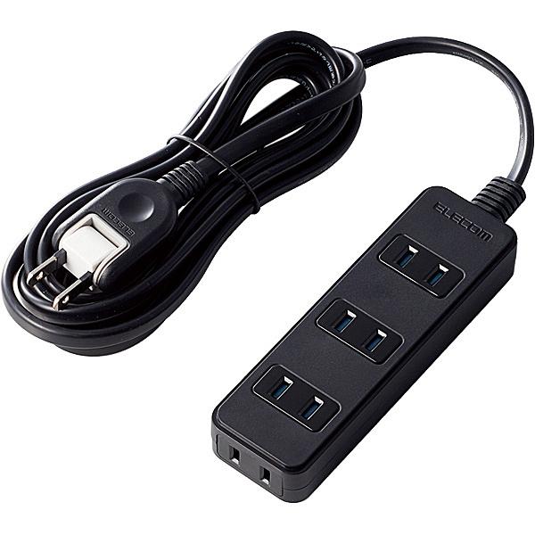 ELECOM AVT-ST02-2425BK AV�V���b�^�[�^�b�v/ 4��/ 2.5m/ �u���b�N