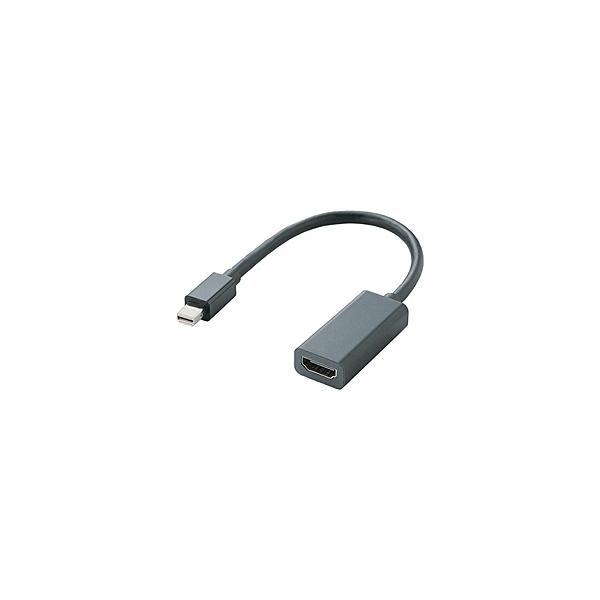 ELECOM AD-MDPHDMIBK Mini DisplayPort-HDMIϊA_v^/ ubN