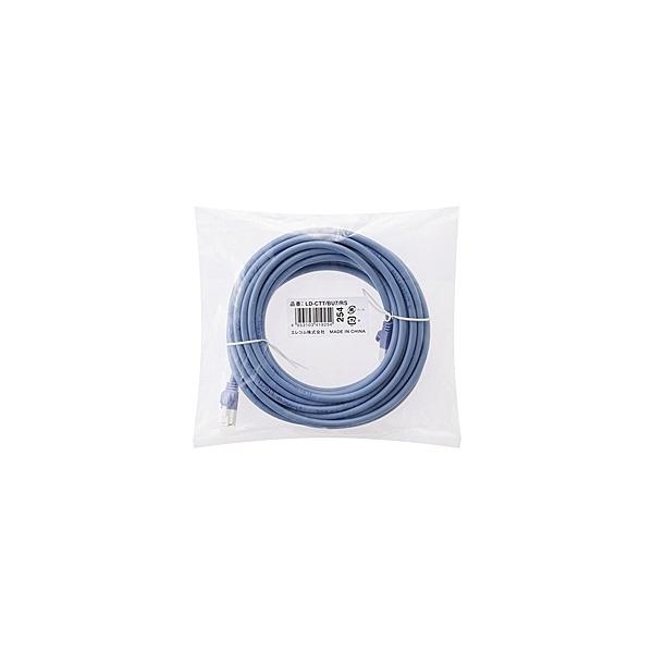 ELECOM LD-CTT/BU7/RS RoHS �c���܂�h�~LAN�P�[�u��(Cat5E)/ 7m/ �u���[