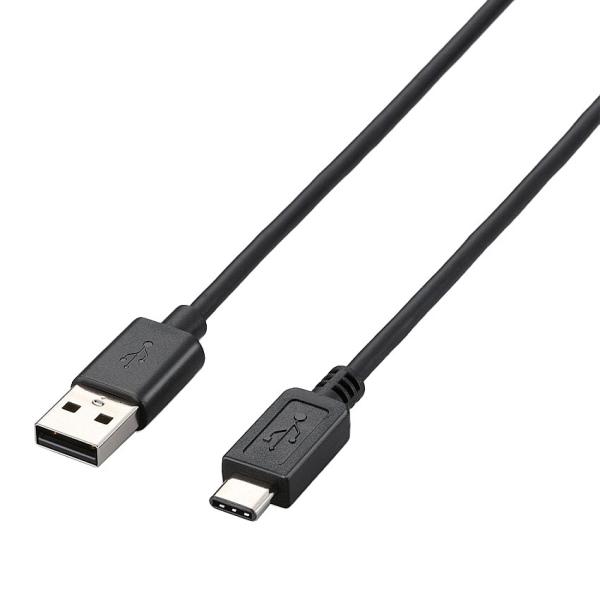 ELECOM U2C-AC20BK USB2.0P[u/ A-C^Cv/ m[}/ 2.0m/ ubN