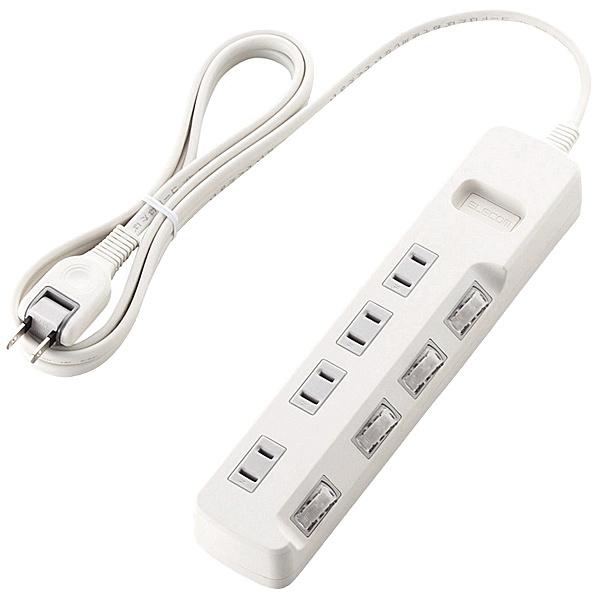 ELECOM T-E5A-2420WH �ȃG�l�^�b�v/ �ʃX�C�b�`/ 4��/ 2.0m/ �z���C�g