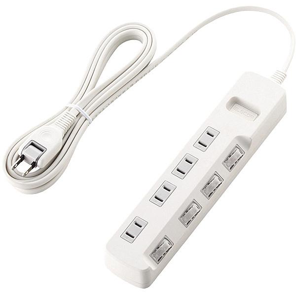 ELECOM T-E5A-2430WH ȃGl^bv/ ʃXCb`/ 4/ 3.0m/ zCg