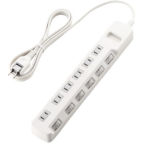 ELECOM T-E5A-2620WH �ȃG�l�^�b�v/ �ʃX�C�b�`/ 6��/ 2.0m/ �z���C�g