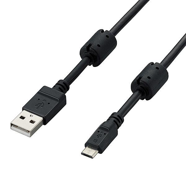 ELECOM U2C-AMBF2U12BK tFCgRAtUSB2.0P[u/ A-microB/ 2AΉ/ 1.2m/ ubN
