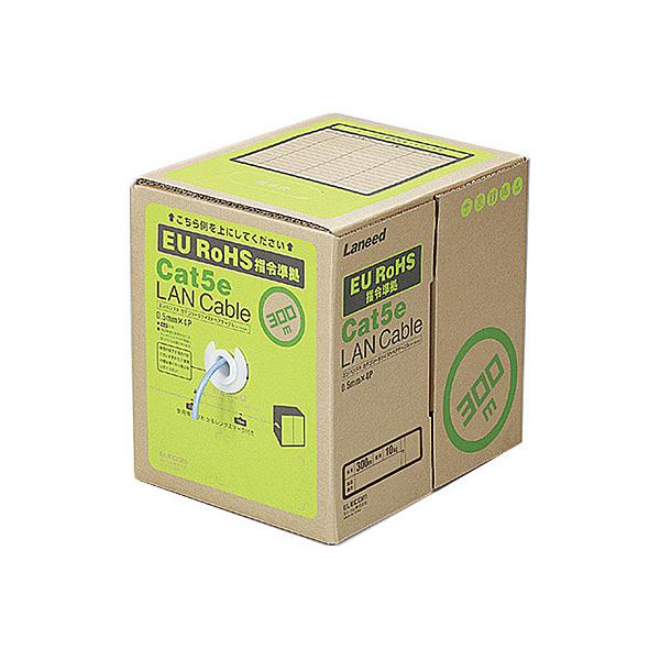 ELECOM LD-CT2/BU300YR RoHS�Ή�LAN�P�[�u��/ CAT5E/ 300m/ �u���[/ �ȈՃp�b�P�[�W/ �������d�l