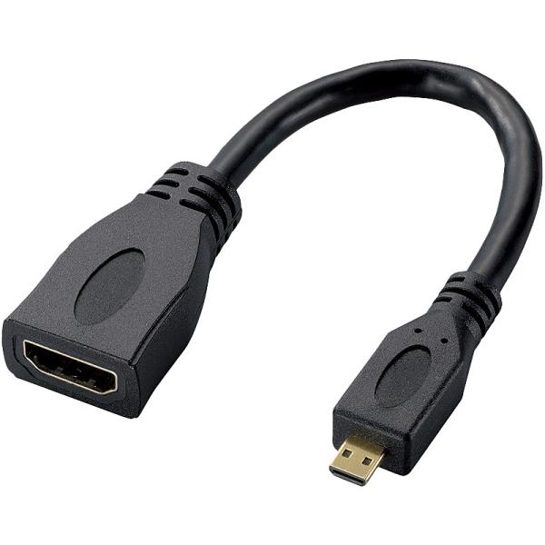 ELECOM AD-HDAD2BK HDMI�ϊ��P�[�u��/ A���X-D�I�X/ �u���b�N