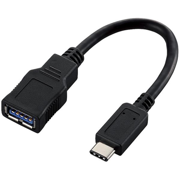 ELECOM USB3-AFCM01BK USB3.1ϊP[u/ Type-C[q/ ubN