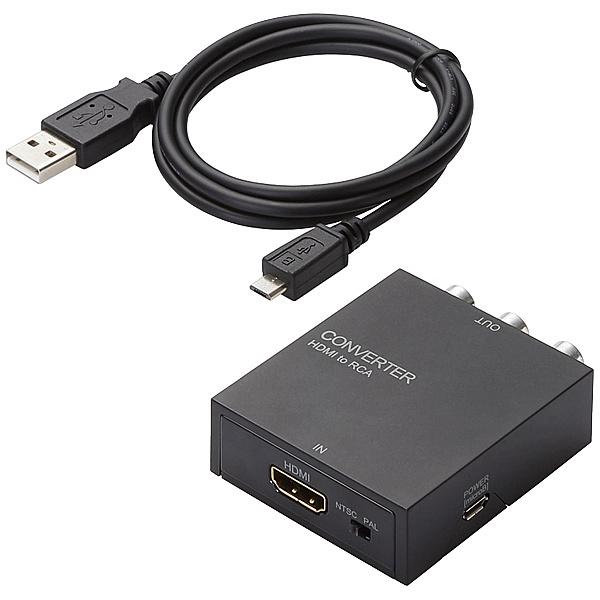 ELECOM AD-HDCV02 �_�E���X�L�����R���o�[�^�[/ HDMI-RCA/ HDMI1.4